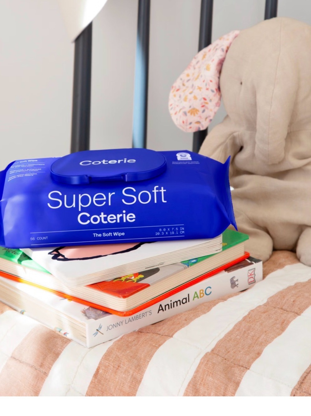 Coterie Super Soft Wipes 4 pack - Blue - Picture 2 of 4